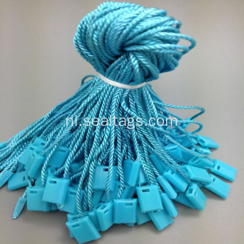 Blauwe kleine string string tag